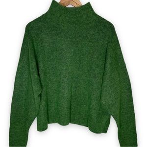 Topshop Alpaca Wool Blend Mock Neck Oversized Sweater